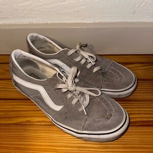 Vans Gray Suede Skate Sneakers